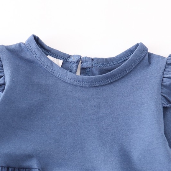 Blue Ruffled Romper - Picture 5 of 5